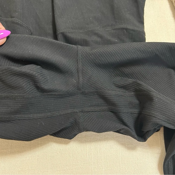 Black Full-Length Ribbed Bodysuit by lululemon Align Bodysuit 25" - Picture 9 of 11